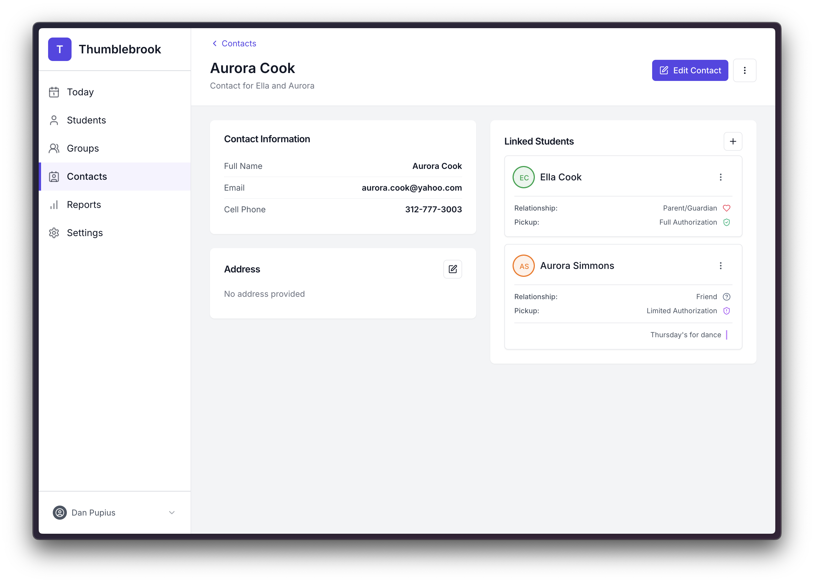 Contact management